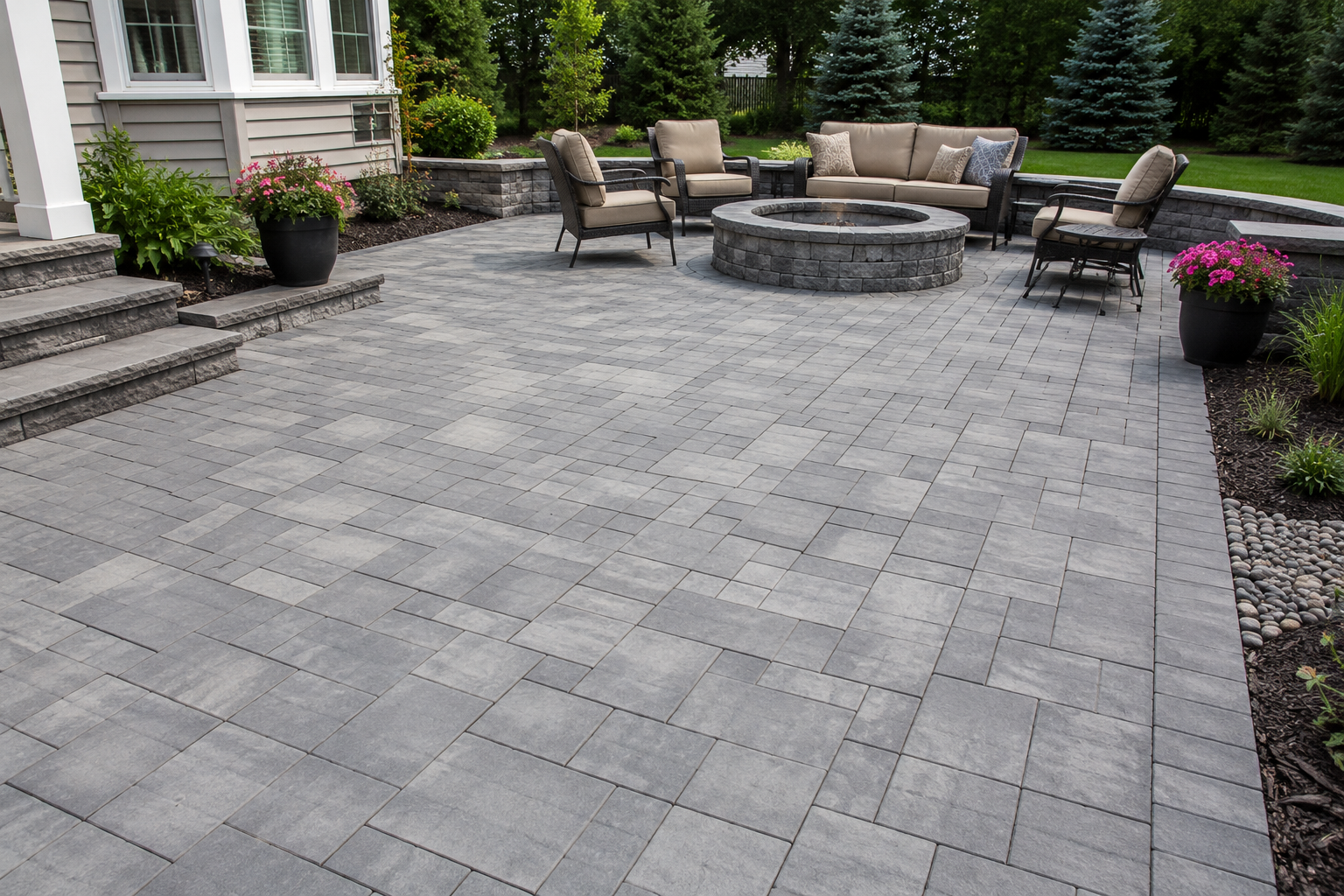 Paver patio — Southeast Michigan